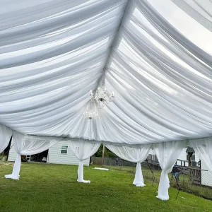 Luxury Tent Draping & Chandelier Package